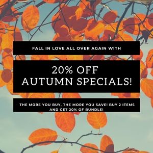 20% OFF AUTUMN SALE!